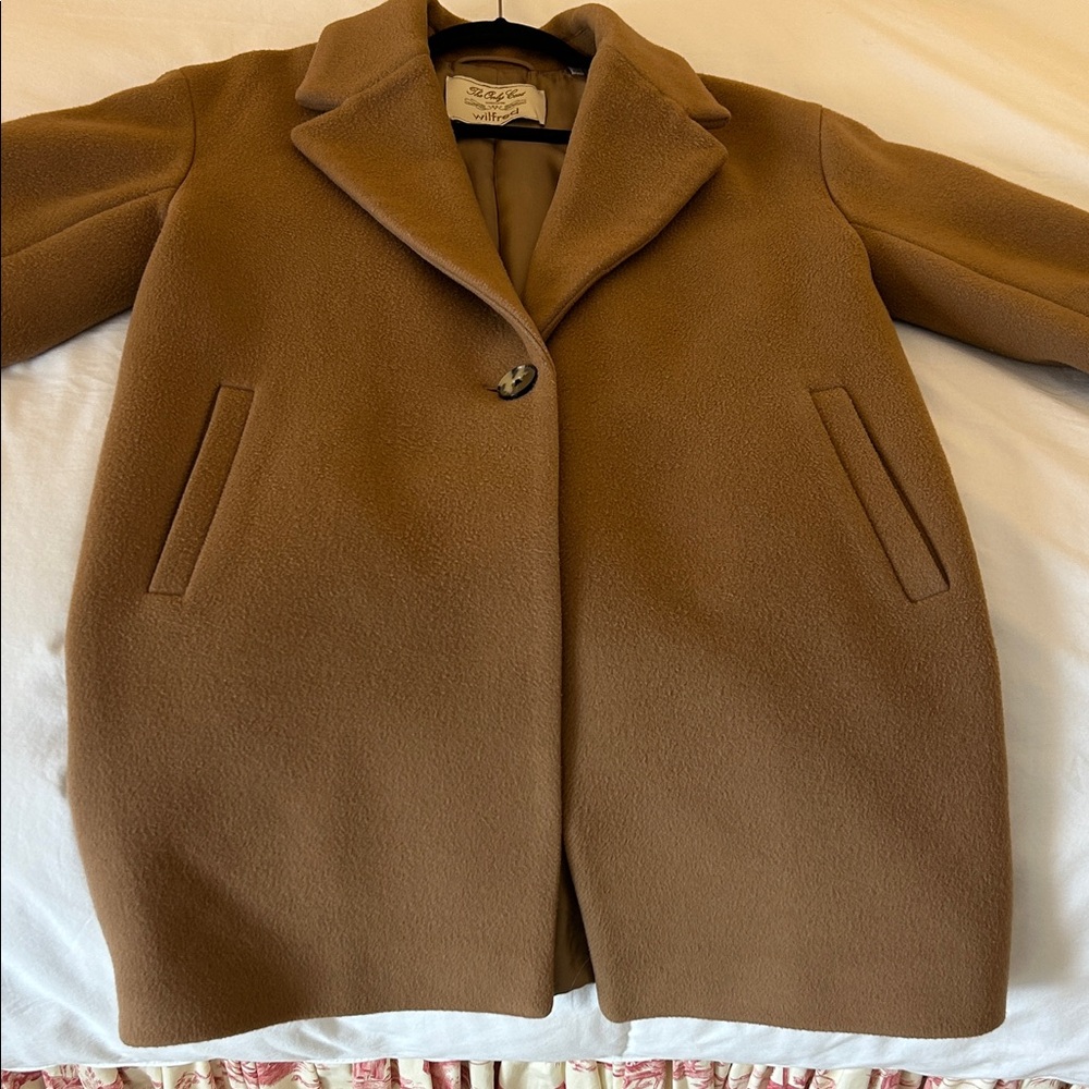 Zara Women's Tan Pea Coat
